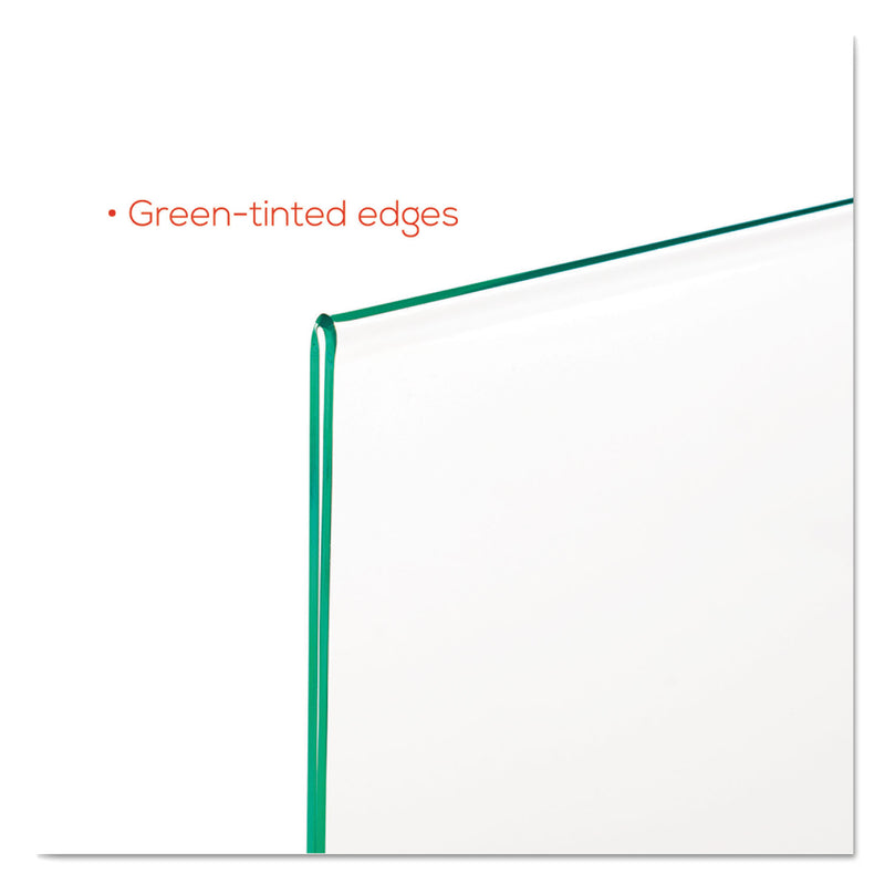 deflecto Superior Image Premium Green Edge Sign Holders, 8.5 x 11 Insert, Clear/Green
