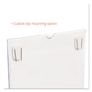 deflecto Superior Image Cubicle Sign Holder, 8.5 x 11 Insert, Clear