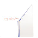 deflecto Superior Image Cubicle Sign Holder, 8.5 x 11 Insert, Clear