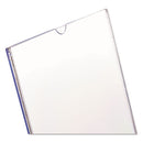 deflecto Superior Image Slanted Sign Holder, Portrait, 8.5 x 11 Insert, Clear
