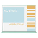 deflecto Superior Image Premium Green Edge Sign Holders, 11 x 8.5 Insert, Clear/Green