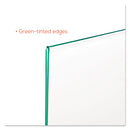 deflecto Superior Image Premium Green Edge Sign Holders, 11 x 8.5 Insert, Clear/Green
