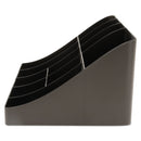 Mind Reader 11-Compartment Coffee Condiment Organizer, 18.25 x 6.63 x 9.78, Black