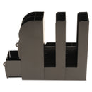 Mind Reader Coffee Condiment Caddy Organizer, 10 Compartments, 5.4 x 11 x 12.6, Black