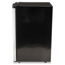 Avanti 4.4 CF Refrigerator, 19 1/2"W x 22"D x 33"H, Black/Stainless Steel