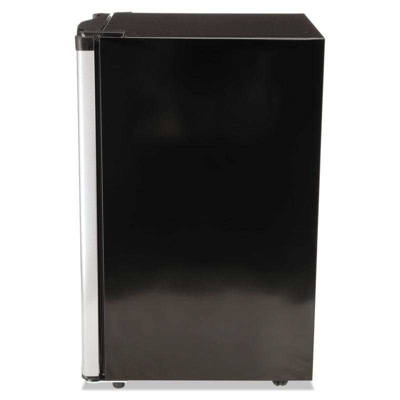 Avanti 4.4 CF Refrigerator, 19 1/2"W x 22"D x 33"H, Black/Stainless Steel