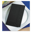 Hoffmaster Dinner Napkins, 2-Ply, 15 x 17, Black, 1000/Carton