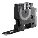 DYMO Rhino Permanent Vinyl Industrial Label Tape, 0.75" x 18 ft, Black/White Print