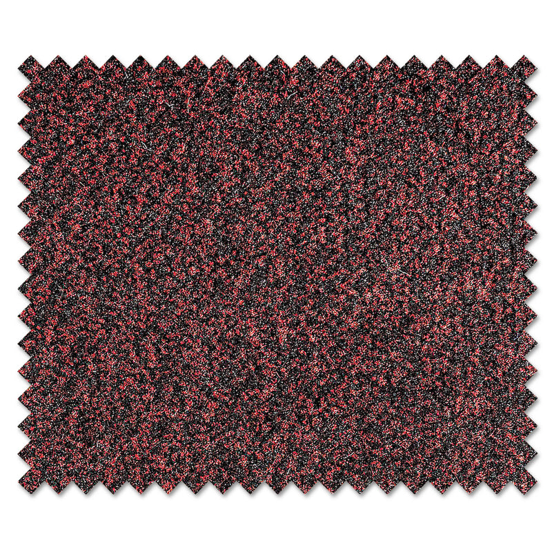 Crown Dust-Star Microfiber Wiper Mat, 36 x 60, Red