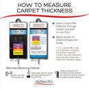 deflecto SuperMat Frequent Use Chair Mat, Medium Pile Carpet, 60 x 66, Workstation, Clear