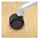 Master Caster Duet Dual Wheels, Grip Ring Type C Stem, 2" Soft Polyurethane Wheel, Matte Black, 5/Set