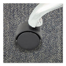 Master Caster Duet Dual Wheels, Grip Ring Type C Stem, 2" Soft Polyurethane Wheel, Matte Black, 5/Set