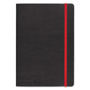 Black n' Red Flexible Cover Casebound Notebook, SCRIBZEE Compatible, 1 Subject, Wide/Legal Rule, Black Cover, 8.25 x 5.75, 71 Sheets