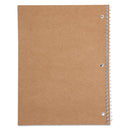 Mead Spiral Notebook, 3-Hole Punched, 1 Subject, Medium/College Rule, Randomly Assorted Covers, 10.5 x 7.5, 70 Sheets