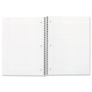 Mead Spiral Notebook, 3-Hole Punched, 1 Subject, Medium/College Rule, Randomly Assorted Covers, 10.5 x 7.5, 70 Sheets