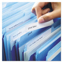 Avery Permanent TrueBlock File Folder Labels with Sure Feed Technology, 0.66 x 3.44, White, 30/Sheet, 50 Sheets/Box