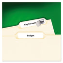 Avery Permanent TrueBlock File Folder Labels with Sure Feed Technology, 0.66 x 3.44, White, 30/Sheet, 25 Sheets/Pack