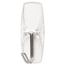 Command Clear Hooks and Strips, Plastic, Medium, 6 Hooks and 8 Strips/Pack