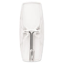 Command Clear Hooks and Strips, Plastic, Medium, 6 Hooks and 8 Strips/Pack