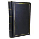 Wilson Jones Looseleaf Corporation Minute Book, 1 Subject, Unruled, Black/Gold Cover, 14 x 8.5, 250 Sheets
