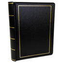 Wilson Jones Looseleaf Corporation Minute Book, 1 Subject, Unruled, Black/Gold Cover, 11 x 8.5, 250 Sheets