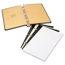 Wilson Jones Looseleaf Corporation Minute Book, 1 Subject, Unruled, Black/Gold Cover, 14 x 8.5, 250 Sheets