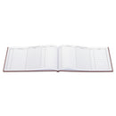 Wilson Jones Visitor Register Book, 5 Column Format, Red Cover, 10.5 x 8.5 Sheets, 112 Sheets/Book