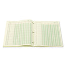 Wilson Jones Accounting Pad, (5) 8-Unit Columns, 8.5 x 11, Light Green, 50-Sheet Pad