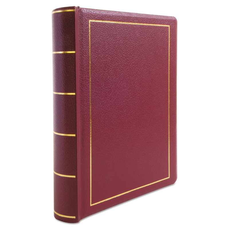 Wilson Jones Looseleaf Corporation Minute Book, 1 Subject, Unruled, Red/Gold Cover, 11 x 8.5, 250 Sheets