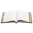Wilson Jones Looseleaf Corporation Minute Book, 1 Subject, Unruled, Black/Gold Cover, 11 x 8.5, 250 Sheets