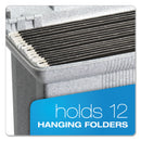 Pendaflex Portable File Boxes, Letter Files, 14.88" x 6.5" x 11.88", Granite