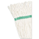 Boardwalk Super Loop Wet Mop Head, Cotton/Synthetic Fiber, 5" Headband, Medium Size, White