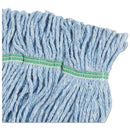 Boardwalk Super Loop Wet Mop Head, Cotton/Synthetic Fiber, 5" Headband, Medium Size, Blue