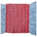 Boardwalk Super Loop Wet Mop Head, Cotton/Synthetic Fiber, 5" Headband, Large Size, Blue, 12/Carton