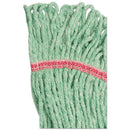 Boardwalk Super Loop Wet Mop Head, Cotton/Synthetic Fiber, 5" Headband, Large Size, Green