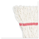 Boardwalk Super Loop Wet Mop Head, Cotton/Synthetic Fiber, 5" Headband, Large Size, White