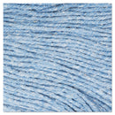Boardwalk Super Loop Wet Mop Head, Cotton/Synthetic Fiber, 5" Headband, Large Size, Blue