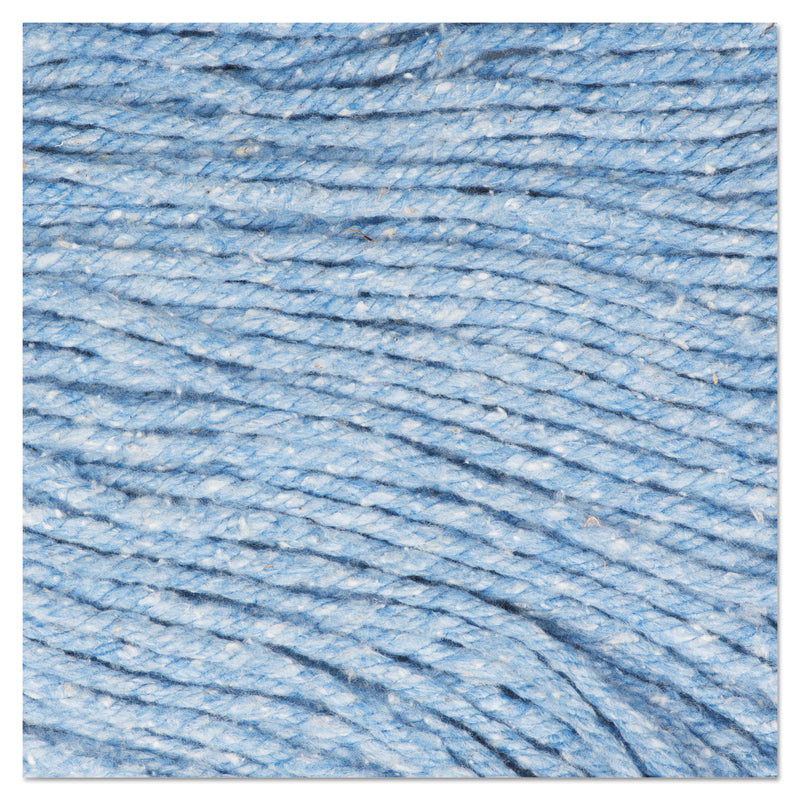 Boardwalk Super Loop Wet Mop Head, Cotton/Synthetic Fiber, 5" Headband, Large Size, Blue