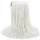 Boardwalk Cut-End Wet Mop Head, Cotton, No. 20, White