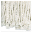 Boardwalk Cut-End Wet Mop Head, Cotton, White,