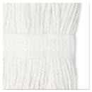Boardwalk Cut-End Wet Mop Head, Cotton, No. 24, White