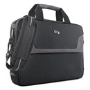 Solo Pro Slim Brief, Fits Devices Up to 14.1", Polyester, 14 x 1.5 x 10.5, Black
