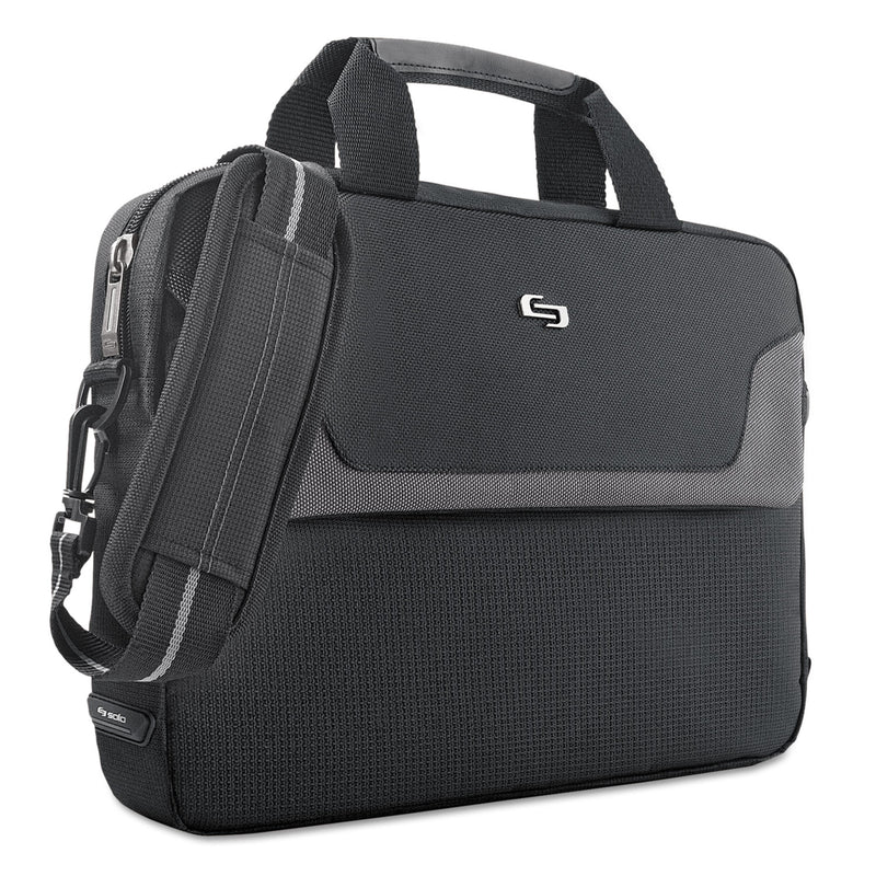 Solo Pro Slim Brief, Fits Devices Up to 16", Polyester, 15.5 x 2 x 11.5, Black