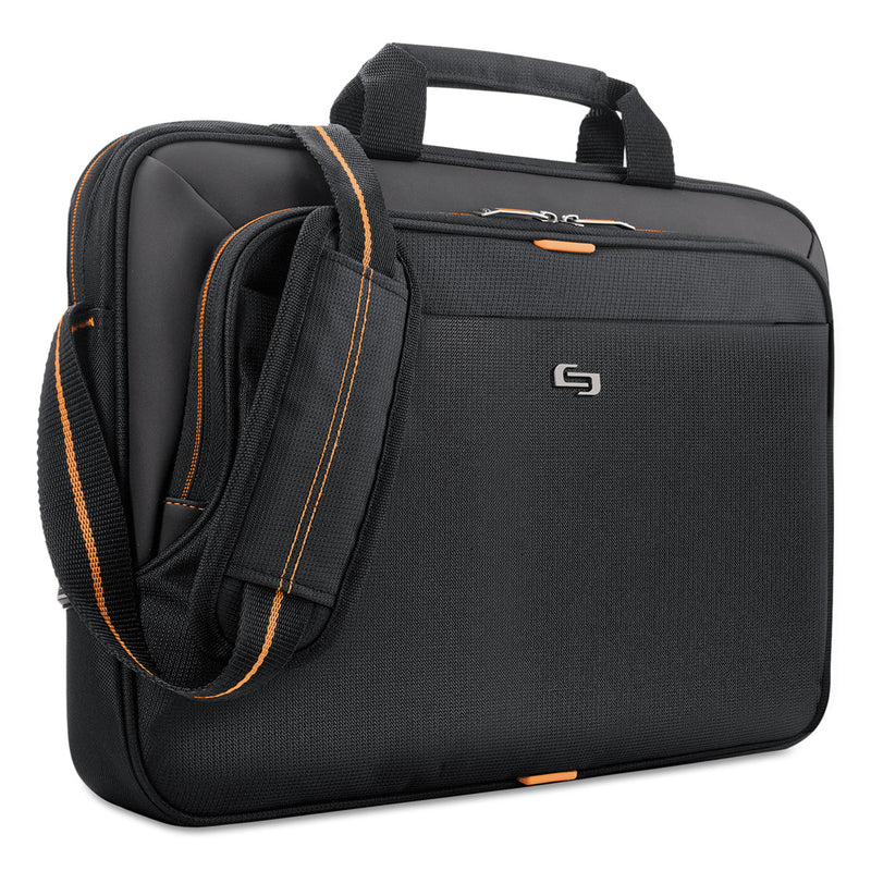 Solo Urban Slim Brief, Fits Devices Up to 15.6", Polyester, 16.5 x 2 x 11.75, Black