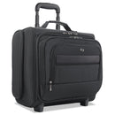 Solo Classic Rolling Overnighter Case, Fits Devices Up to 15.6", Ballistic Polyester, 16.14 x 6.69 x 13.78, Black