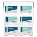 deflecto 6-Pocket Business Card Holder, Holds 480 Cards, 8.5 x 1.63 x 9.75, Plastic, Clear