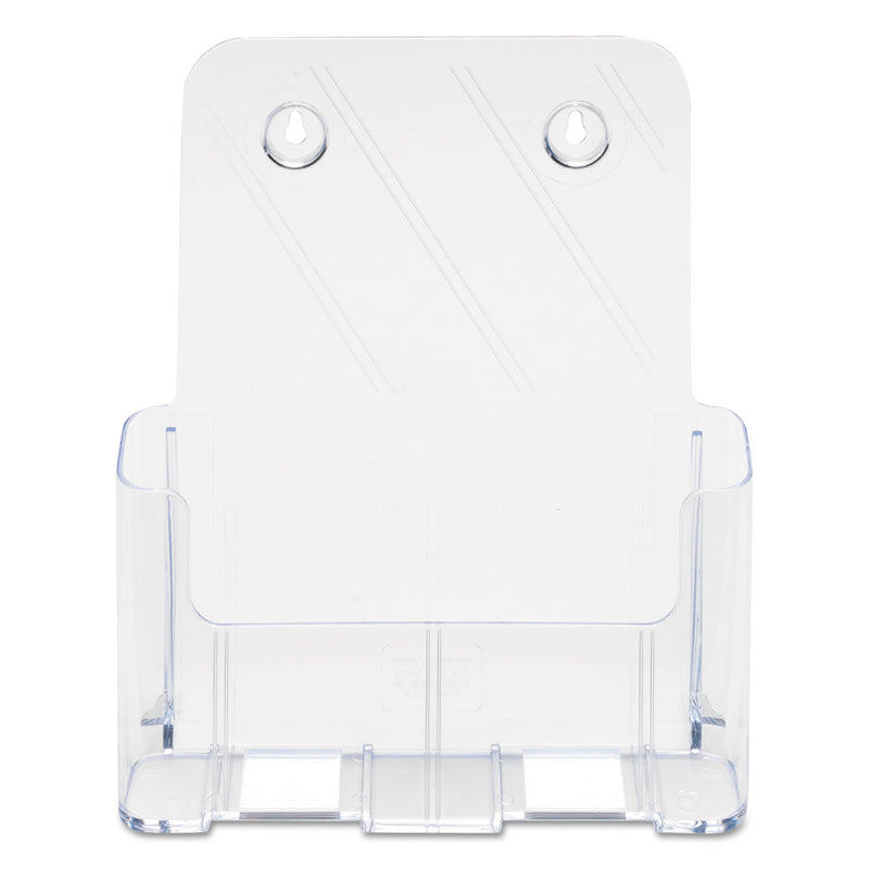 deflecto DocuHolder for Countertop/Wall-Mount, Magazine, 9.25w x 3.75d x 10.75h, Clear