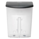 deflecto Outdoor Literature Box, 10w x 4.5d x 13.13h, Clear/Black