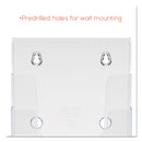 deflecto 4-Compartment DocuHolder, Booklet Size, 6.88w x 6.25d x 10h, Clear