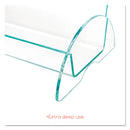 deflecto Euro-Style DocuHolder, Leaflet Size, 4.5w x 4.5d x 7.88h, Green Tinted